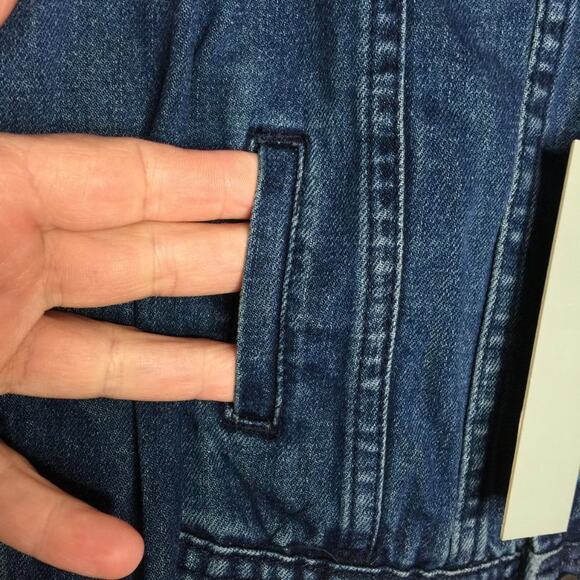 Tractr Girls Basic Denim Jacket Long Sleeve Front Button Size 5 - Picture 4 of 4